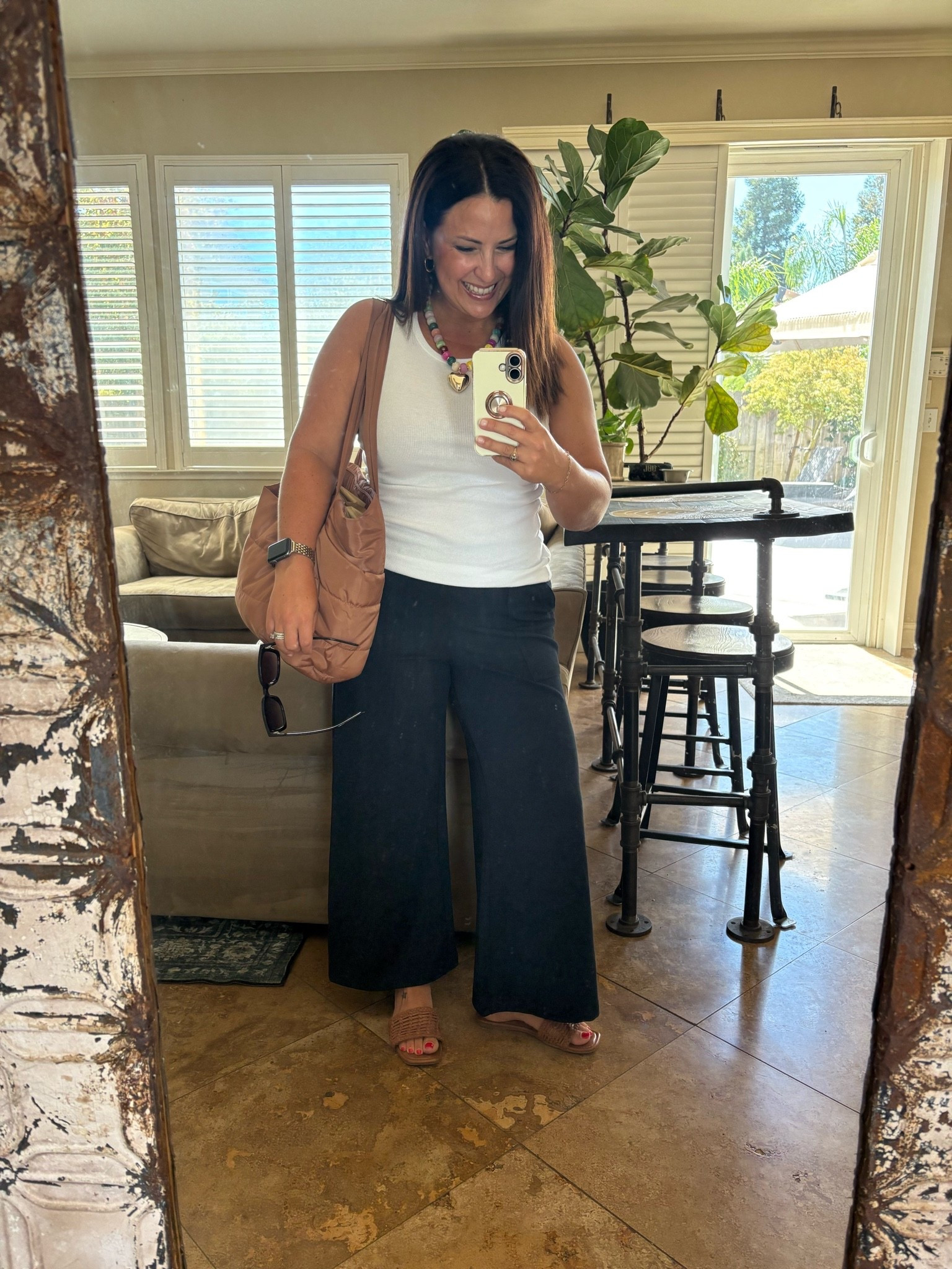🍂 Early fall workwear, California-style! 🍂

Had a PD day at work today, so I went with this easy business casual outfit that’s polished enough for work but still comfortable for a warm September day.

These wide-leg pants are such an easy fall transition piece—swap the tank for a sweater or add a blazer/cardigan when it finally cools down! 🤎

Teacher workwear | business casual | fall outfits | autumn outfits | fall workwear | wide-leg pants | teacher style

#LTKootd #LTKPetite #LTKWorkwear