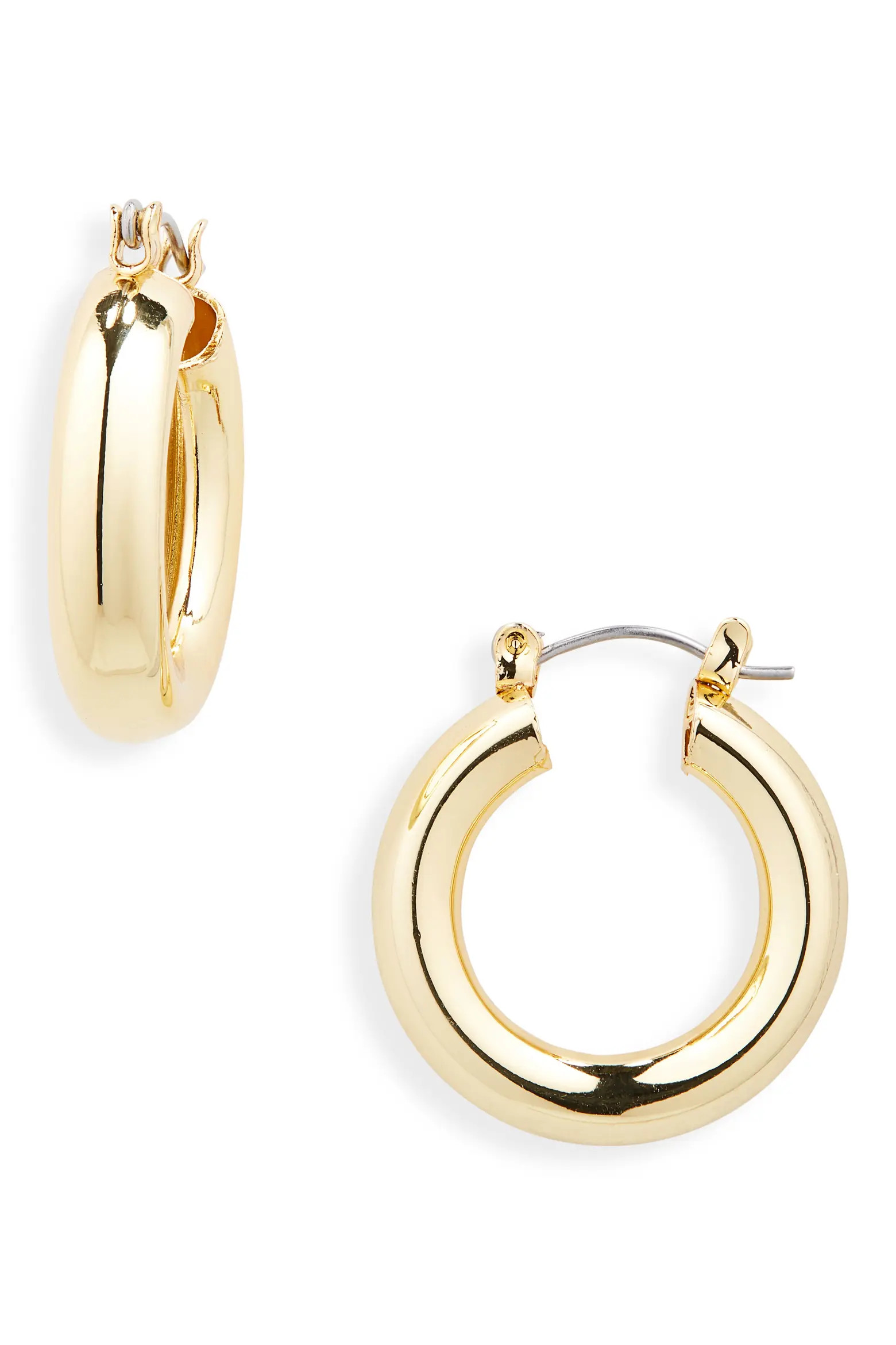 BP. Dipped Bold Medium Hoop Earrings (Women) | Nordstrom | Nordstrom