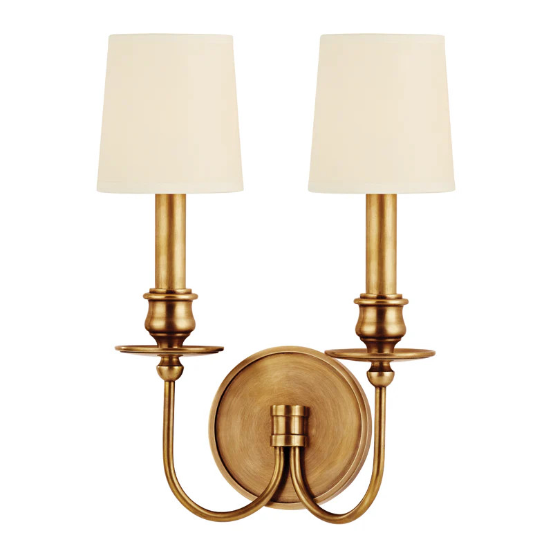 Hudson Valley Lighting Cohasset Aged Brass 10.25W X 10.25L X 14H Wall | DecoratorsBest