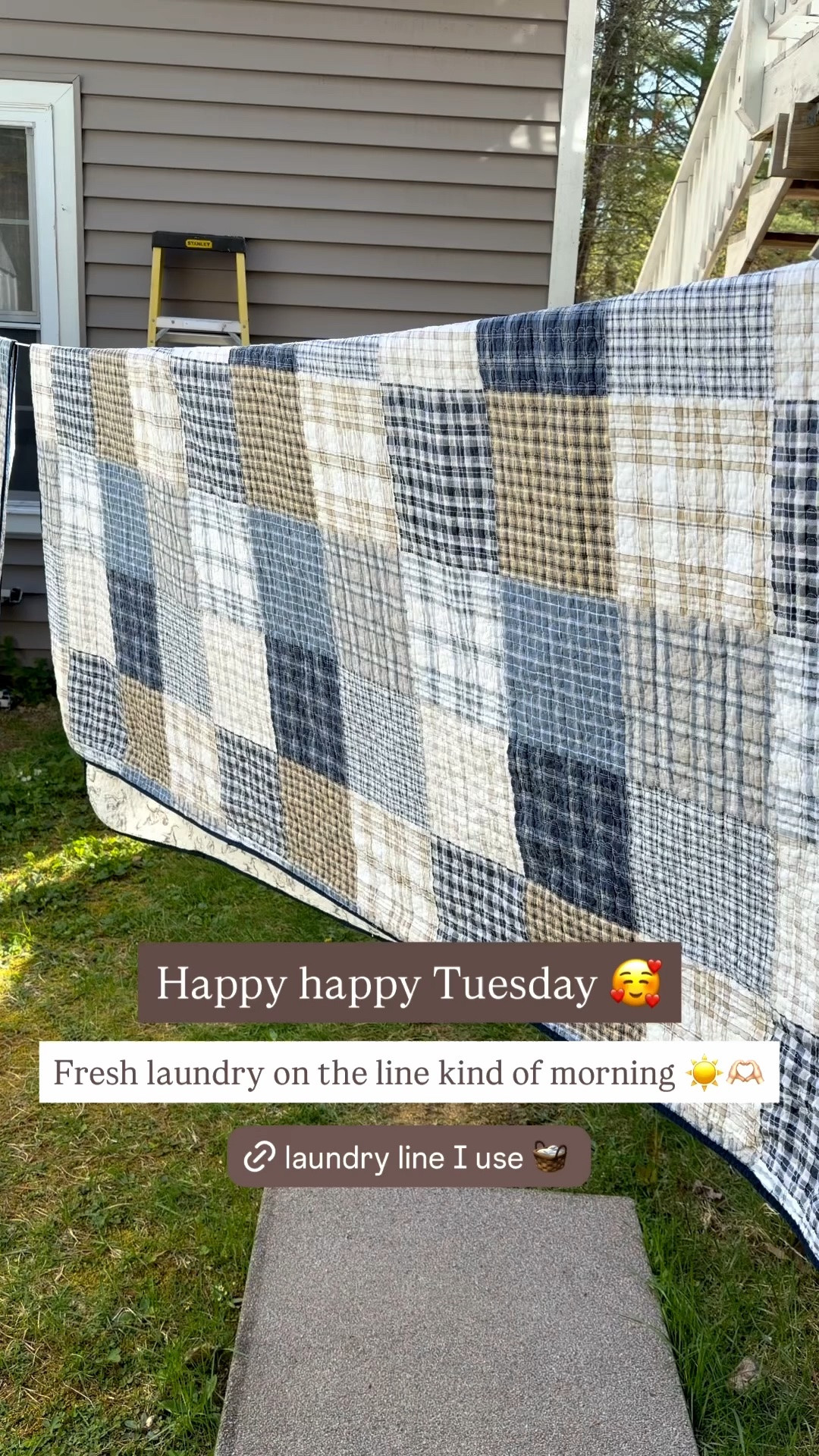 Retractable laundry line! Simple mornings are the best 🥰🫶🏻🧺

#LTKHome #LTKmomlife #LTKdayinmylife