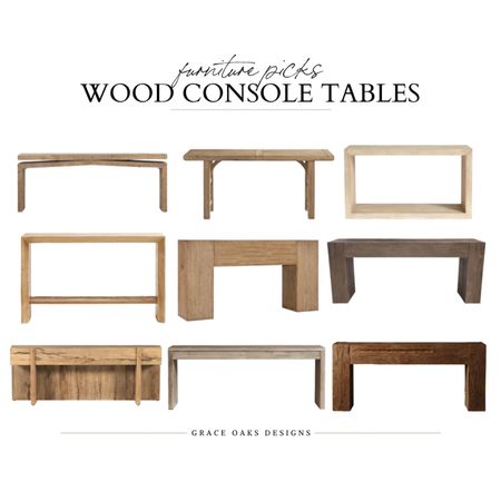 wood console tables - great entryway consoles, living room, dining room beautiful wood tone + perfect statement pieces 

#LTKhome #LTKstyletip #LTKsalealert