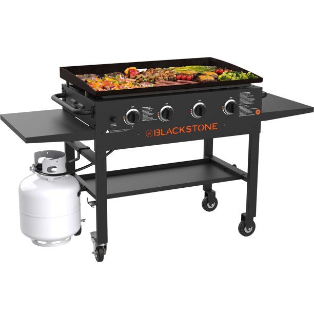 Blackstone 4-Burner 36" Griddle Cooking Station with Side Shelves | Walmart (US)