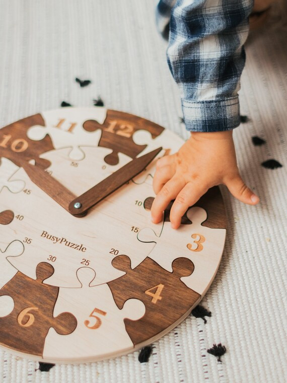Learning Wooden Clock - Etsy Canada | Etsy (CAD)