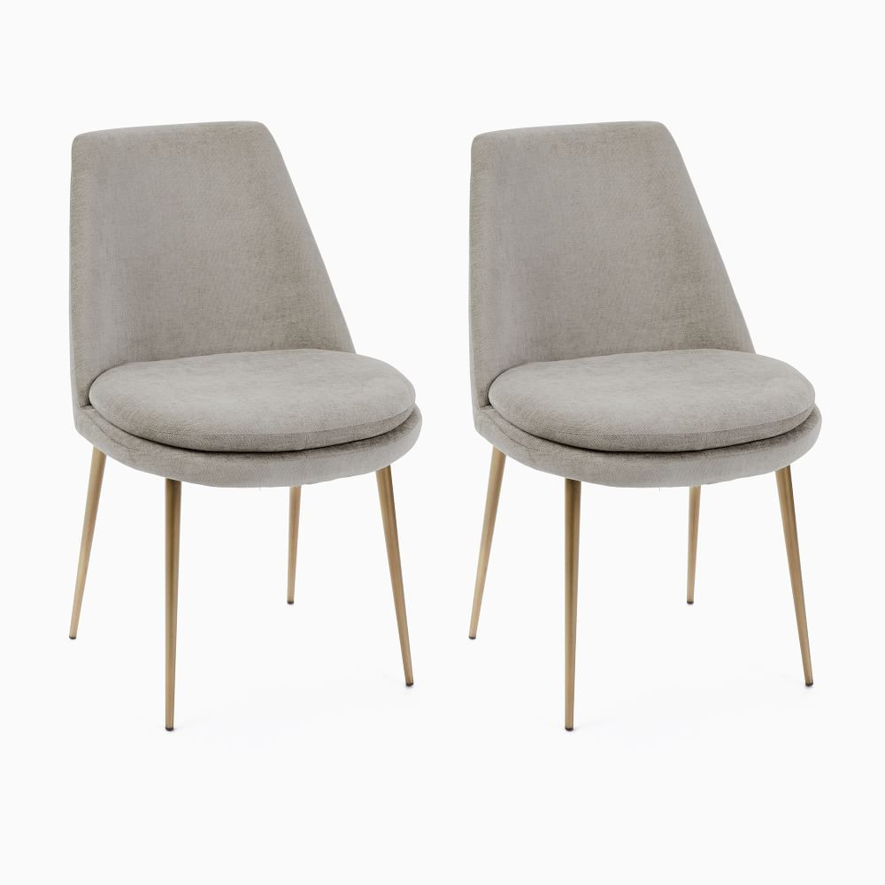 Finley Low-Back Upholstered Dining Chair (Set Of 2) | West Elm (US)
