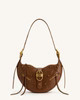 Tessa Crushed Shoulder Bag - Brown | JW PEI US