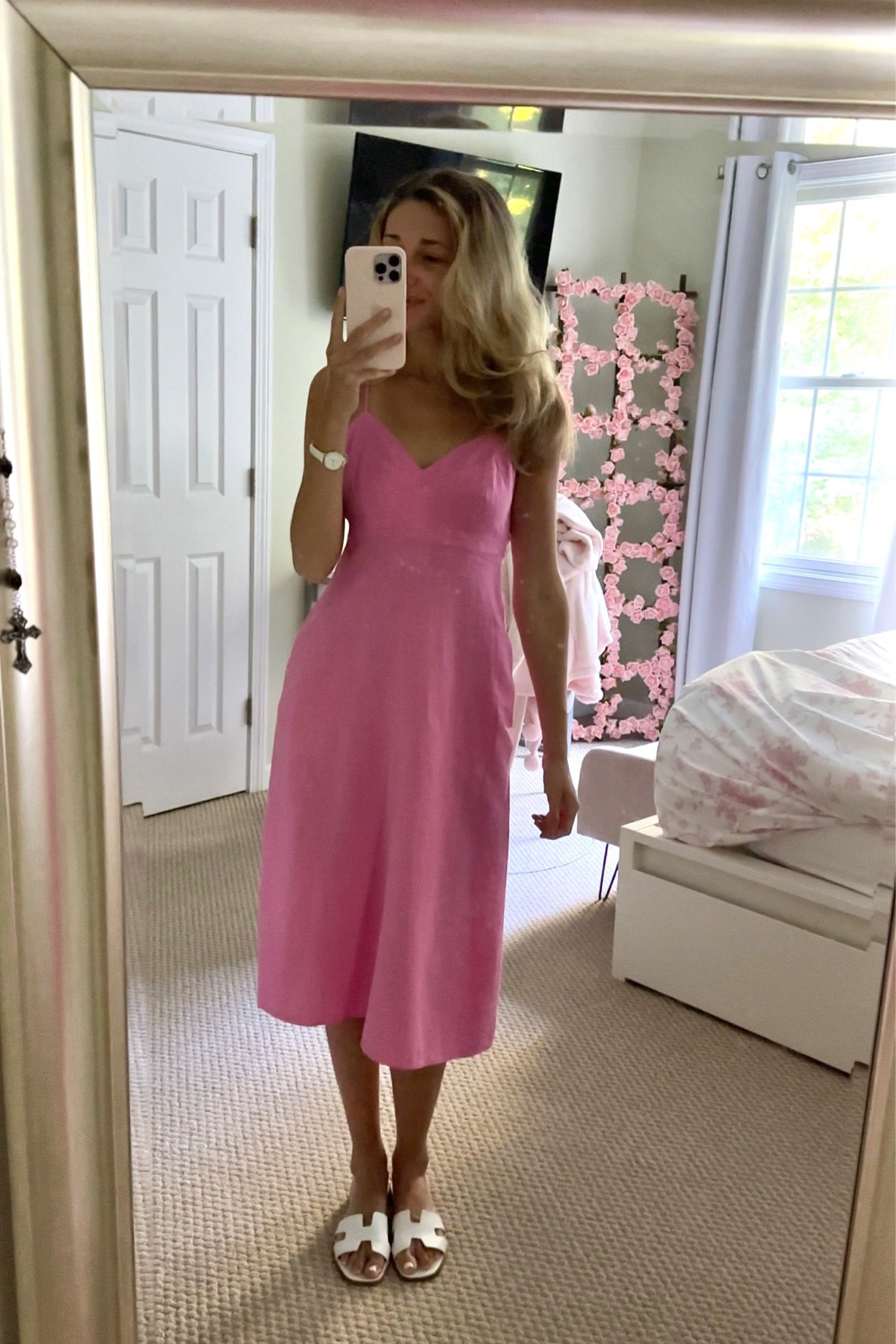 Cute Target find: pink linen summer dress! 

#LTKFind #LTKstyletip #LTKunder50