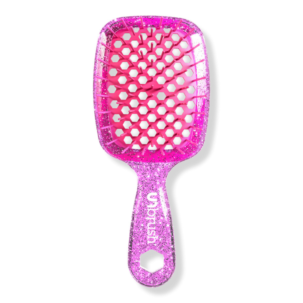 UNbrush Detangling Hair Brush Mini - Glitter Rose Quartz | Ulta