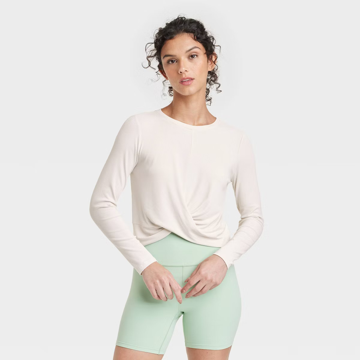 Women's Twist Front Long Sleeve Top - All in Motion™ | Target
