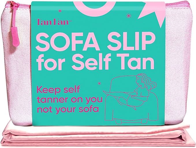 Tan Fan Self Tan Sofa Slip - Keep Couch Clean from Self Tanner Stains - 100% Cooling Cover to Sli... | Amazon (US)