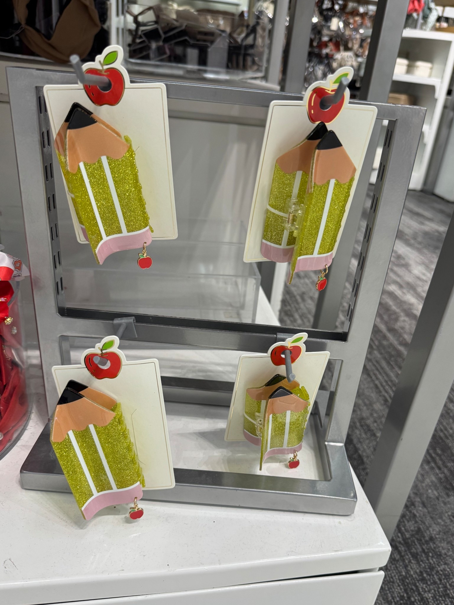 
Target had the best items for teachers! Such a cute way to get excited for back to school! These would make a great teacher gift! You can buy now and save for Teacher Appreciation week too! 
Teacher gift | teacher hair | back to school gift | back to school | teacher appreciation week | teacher appreciation gift | pencil claw clip 

#LTKKids #LTKSeasonal #LTKFamily