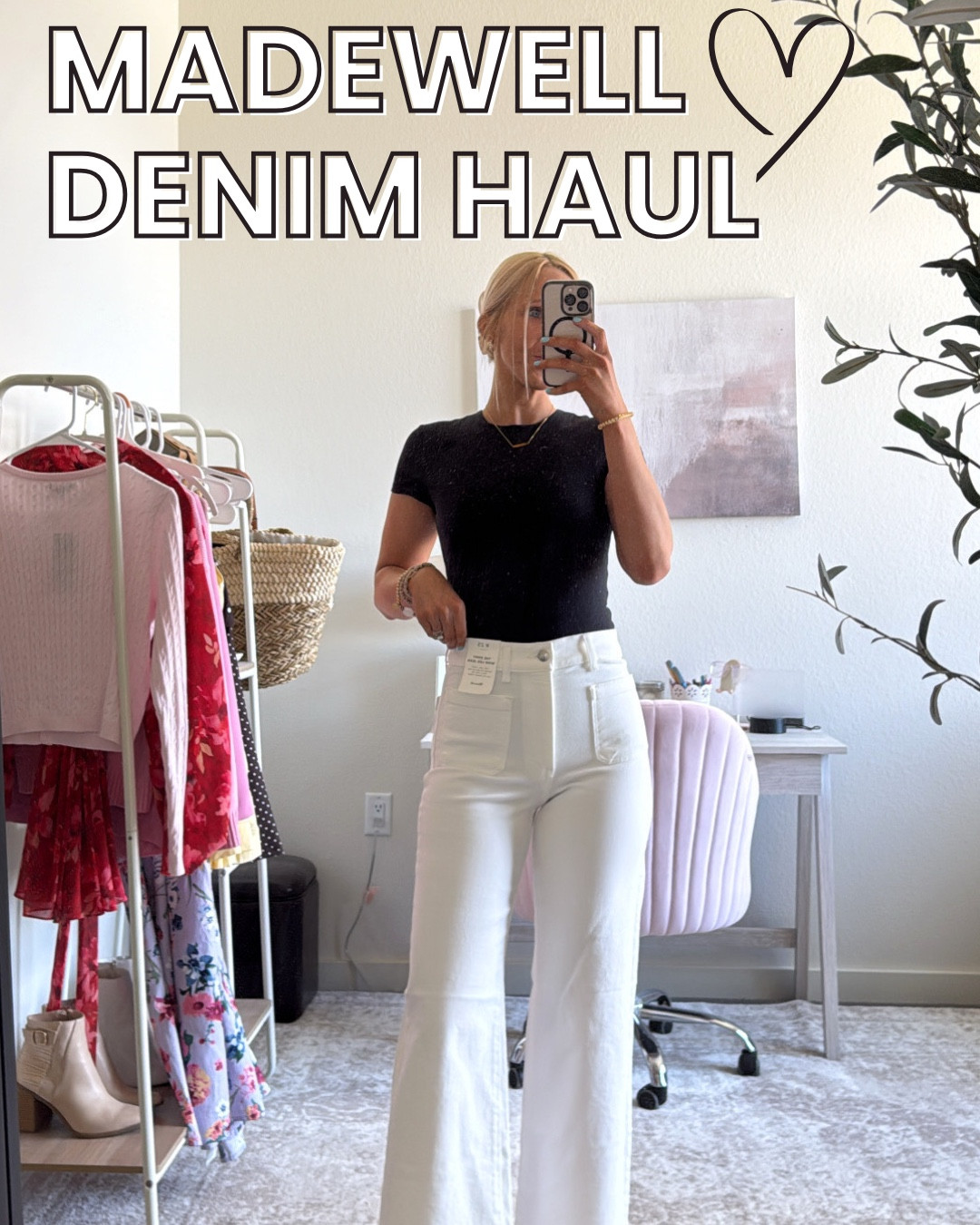 Ordered four different pairs of @Madewell  jeans. Help me decide which ones to keep! ☺️

I honestly might just keep all four because they all fit SO GOOD! 🙌🏻

Here are the denim styles I tried:

1. The Emmy Wide Leg in dark wash
2. The Emmy Wide Leg in white
3. The Perfect Vintage Wide Leg Crop
4. Low Slung Baggy

Have you tried Madewell jeans before? Let me know your favorite styles!

Madewell denim, Madewell jeans, wide leg jeans, baggy jeans, jeans haul, white wide leg jeans, white jeans, jeans try on, Madewell try on


#LTKootd #LTKgrwm #LTKSeasonal