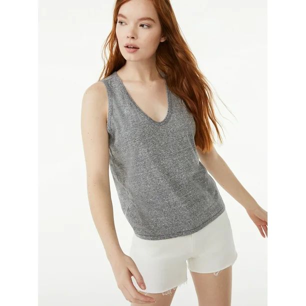 Free Assembly Women's V-Neck Tank Top | Walmart (US)