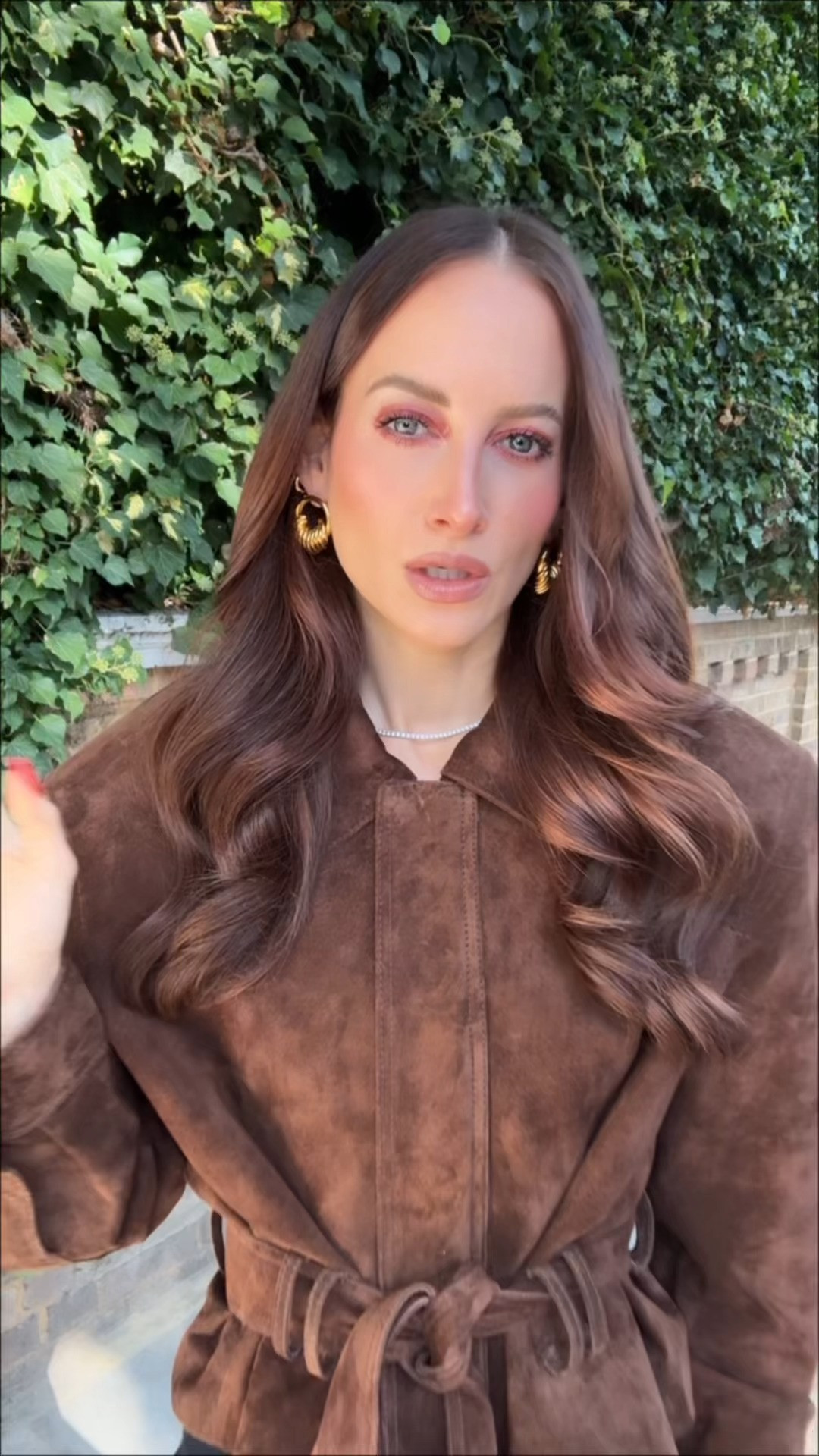 Brown Suede Belted Jacket, Hoop Stud Earrings, Ring, Knee-High Boots, Skirt, DE SAVARY LONDON, Rosie Fortescue Jewellery, Zara, River Island 

 #LTKuk #LTKautumn #LTKstyletip