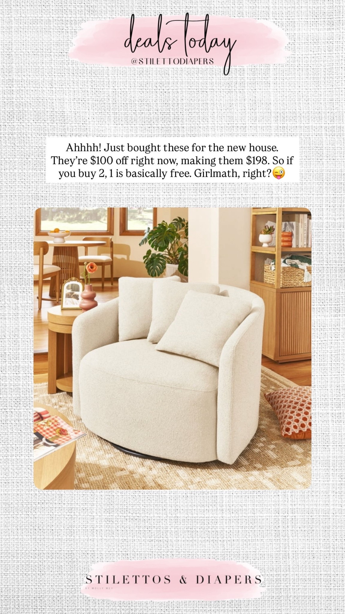 $100 off these viral chairs! Just thought 2 for our new house! 


#LTKSaleAlert #LTKHome