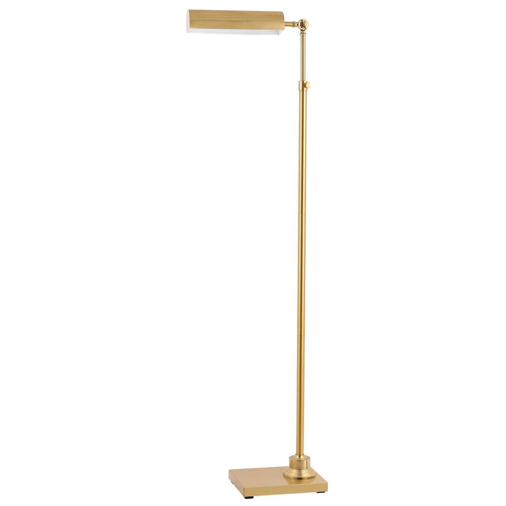 Safavieh Renla 64.5 in. Brass Gold Floor Lamp | The Home Depot