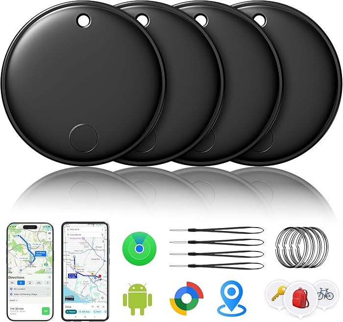 2026 Air Tracker Smart Tags Android & iOS-4 Packs,Dual System Bluetooth Luggag Tracker Keys Finde... | Amazon (US)