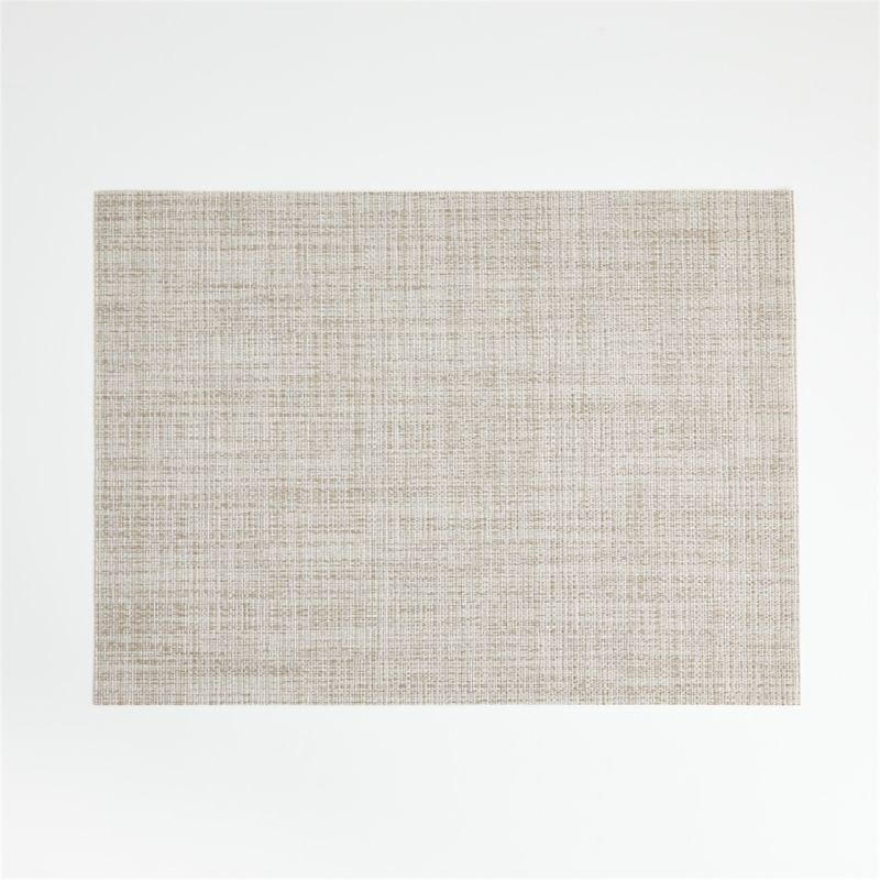 Chilewich Crepe Neutral Vinyl Easy Clean Placemat + Reviews | Crate and Barrel | Crate & Barrel