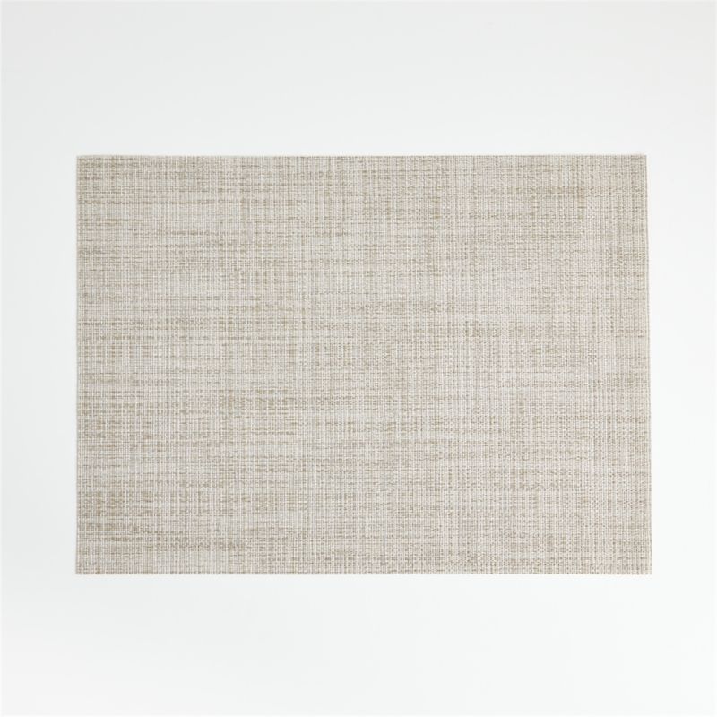 Chilewich Crepe Neutral Vinyl Easy Clean Placemat + Reviews | Crate and Barrel | Crate & Barrel