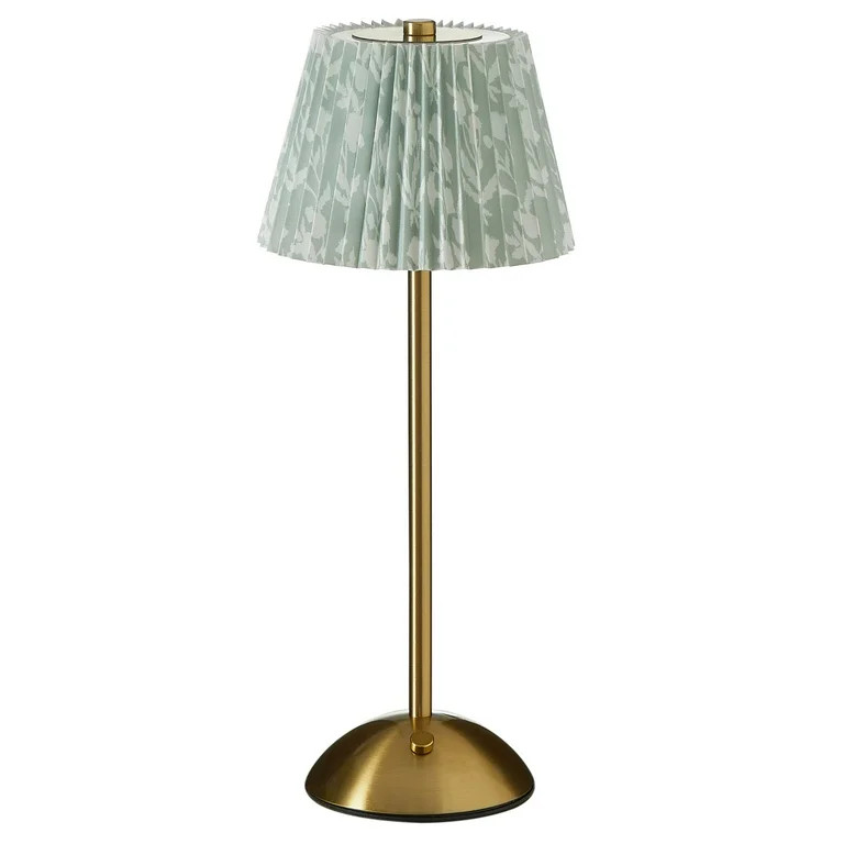 Home Decor Collection Green Floral Rechargeable LED Table Lamp | Walmart (US)