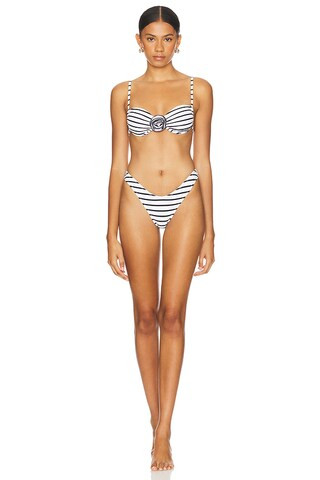 Lucky Top in Porcelain Stripe | Revolve Clothing (Global)