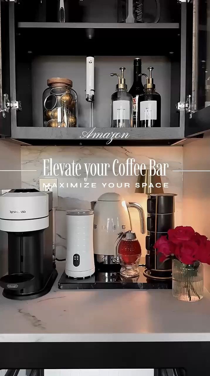 ☕️ Elevate your Small Space Coffee Bar ☕️
⁣
Our NEW Coffee Bar is small but mighty! Transform your small space with my Amazon coffee bar essentials and create a cozy, elevated setup right at home. Pamper yourself with delicious, café-quality drinks while saving money and skipping the coffee shop!⁣
⁣
#amazonkitchen #coffeeshop #amazonmusthave #founditonamazon