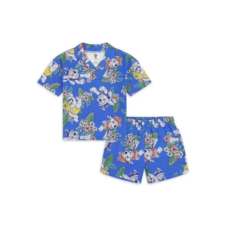 Paw Patrol Toddler Boys’ Resort Shirt and Shorts Set, 2-Piece, Sizes 12M-5T | Walmart (US)