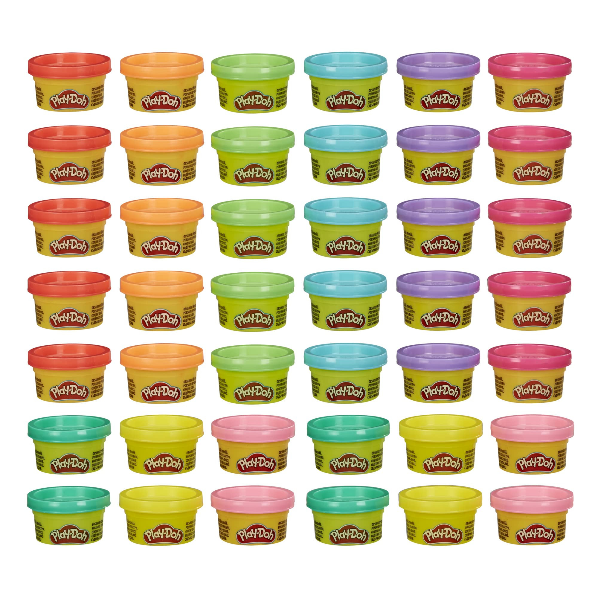 Play Doh Bulk Handout 42-Pack of 1-Ounce Modeling Compound Cans, Back to School Gifts, Prizes, & ... | Amazon (US)