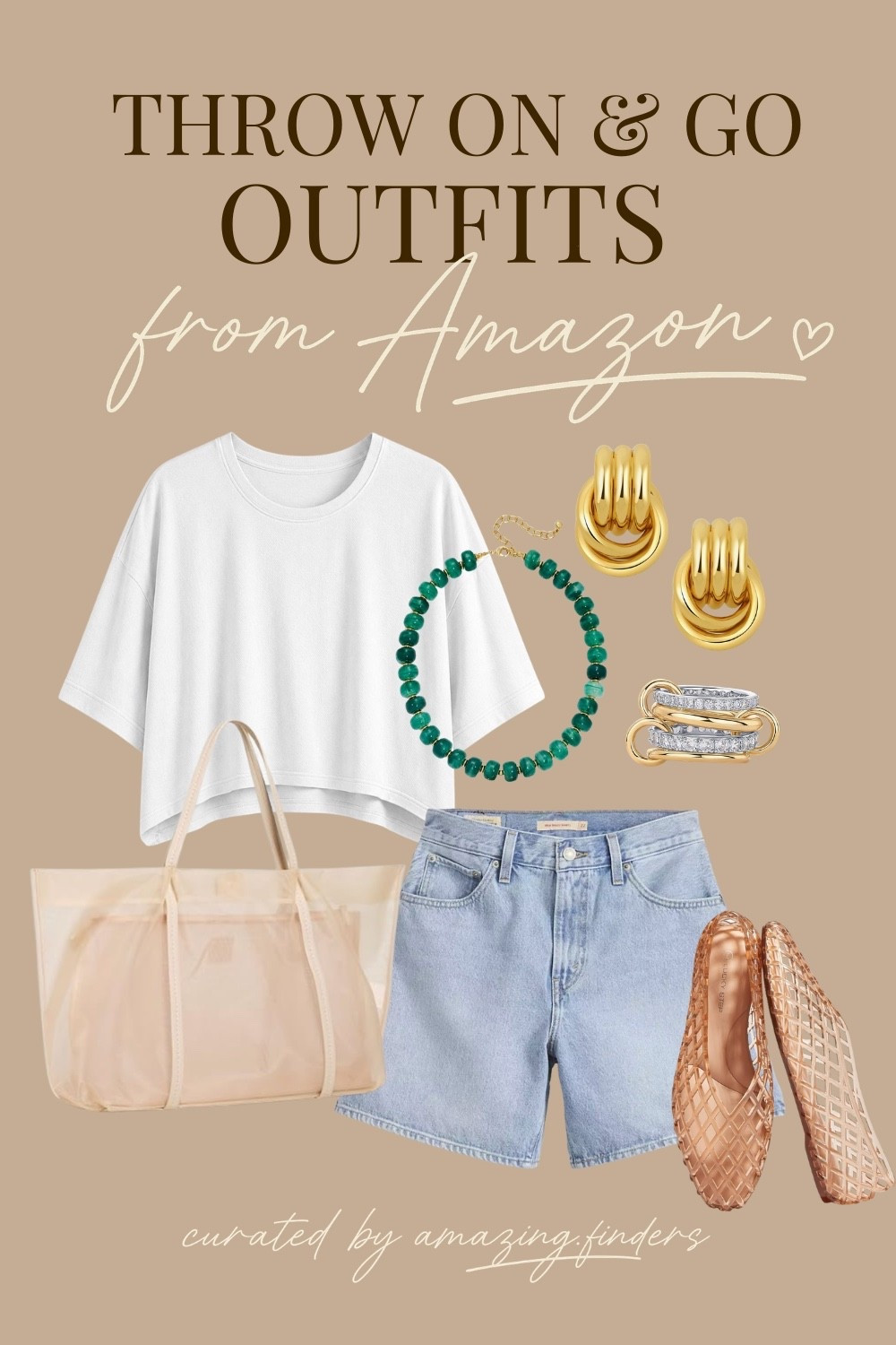 LILIE&WHITE Resin Chunky Beaded Necklace for Women Minimalistic Modern Statement Necklace Jewelry Accessories,
Tankaneo Womens Oversized T-Shirts Cropped Summer Casual Short Sleeve Loose Fit Tee Tops,
Trendy Gold Plated Knot Earrings for Women Chunky Statement Drop Dangle Earrings Lightweight Hypoallergenic Fashion Accessories Gold Jewelry Gifts for Womens,
Levi's Women's High Baggy Short
LUCKY STEP Women's Jelly Ballet Flats Mesh Casual Comfortable Jellies Shoes Clear Hollow Breathable Sandals,
Dolce Vita Women's Aislin Handbag
PAVOI 14K Gold Plated Interlocked Stackable Rings for Women - Statement Mixed Metals Multi Ring Stack - Cubic Zirconia Connected Bands Stacking Jewelry

#LTKmomlife #LTKSeasonal #LTKActive