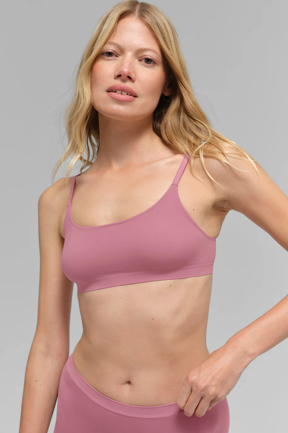 ALO | Sheer Glow Bra in Pink Wild Rose, Size: Small | Alo Yoga (US)