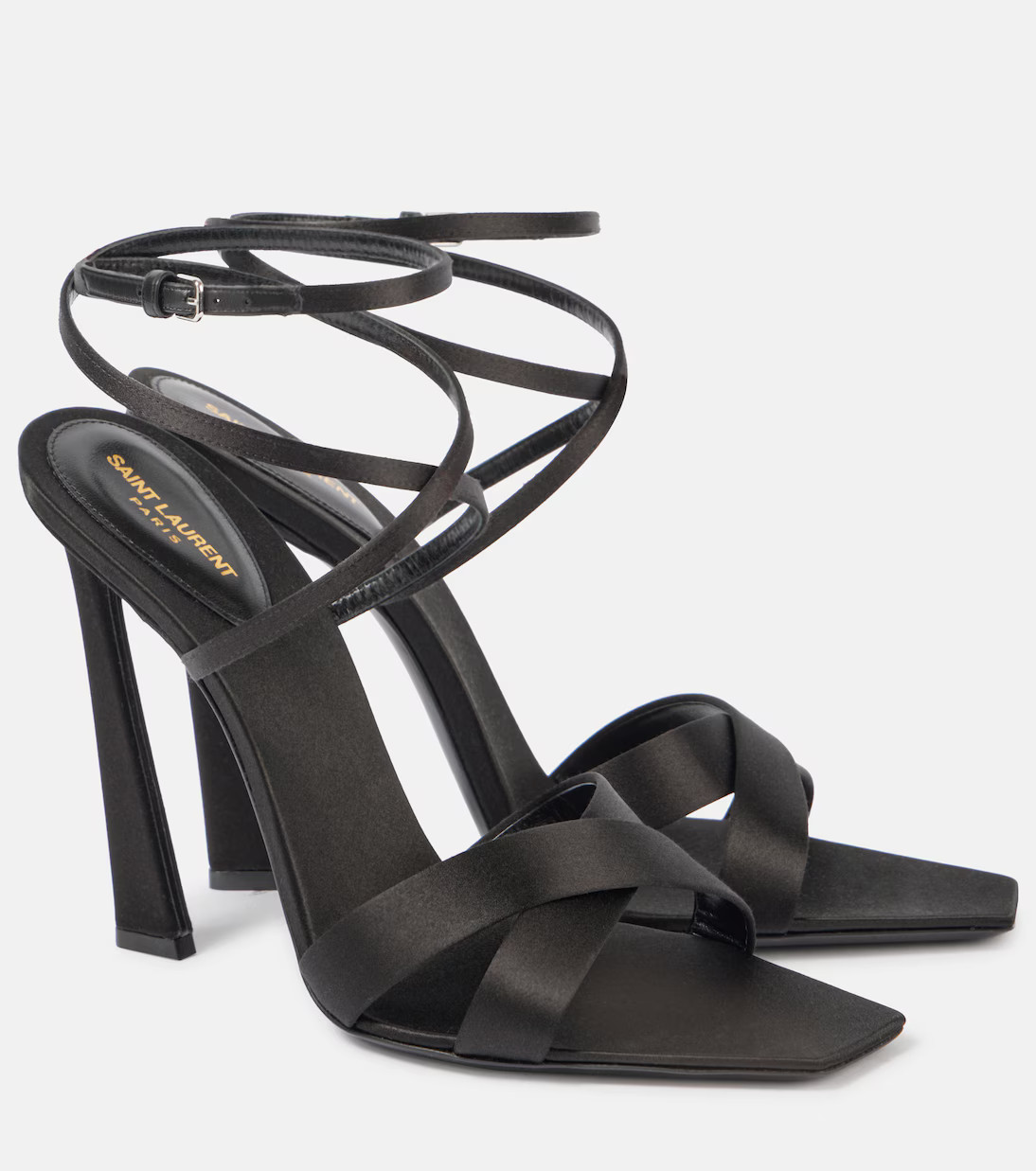 Corinne 110 satin crêpe sandals | Mytheresa (INTL)