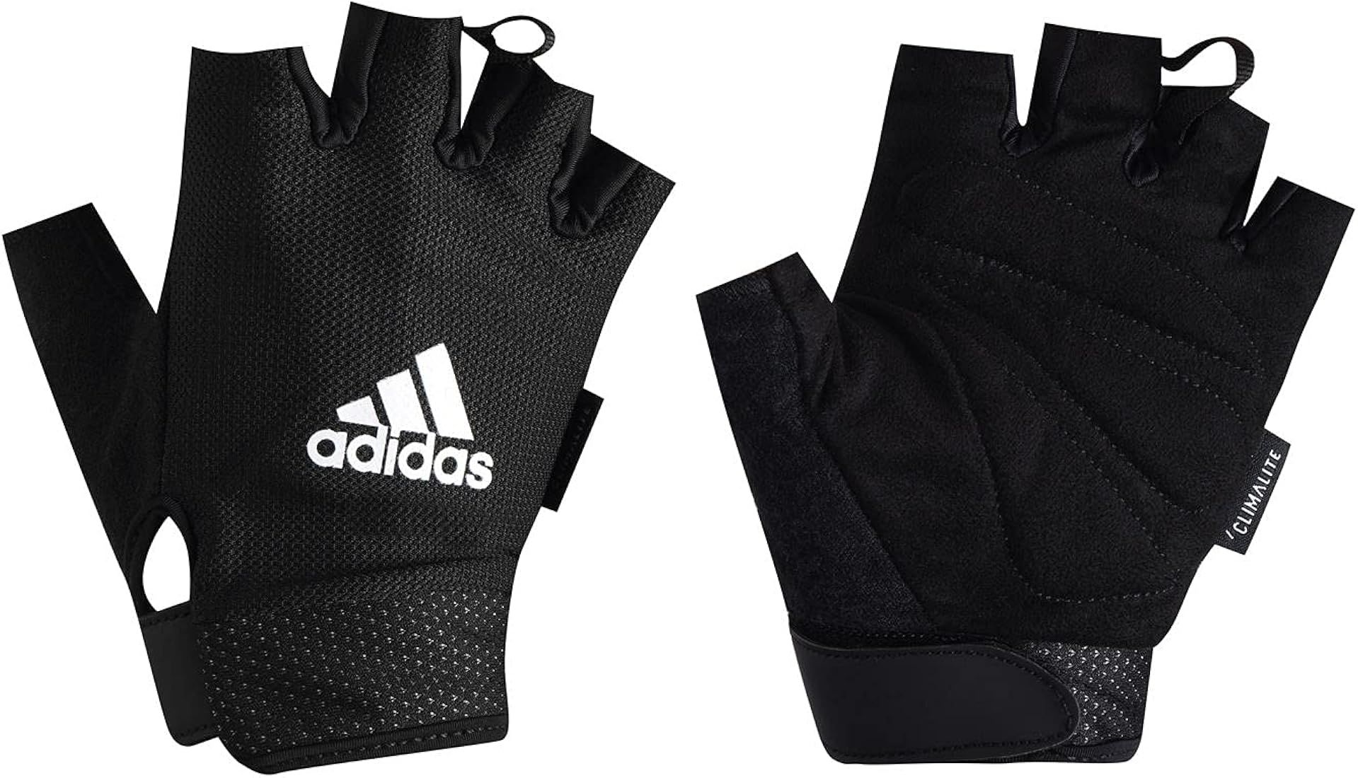 adidas Essential Adjustable Fingerless Gloves for Men and Women - Padded Weight Lifting Gloves - ... | Amazon (US)