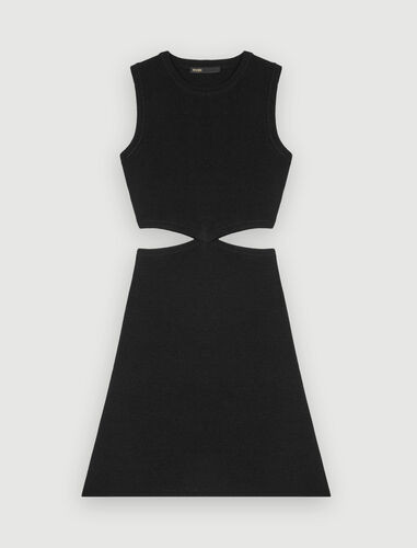 122ROVIE Strickkleid mit Cut-Out an der Taille | Maje EU