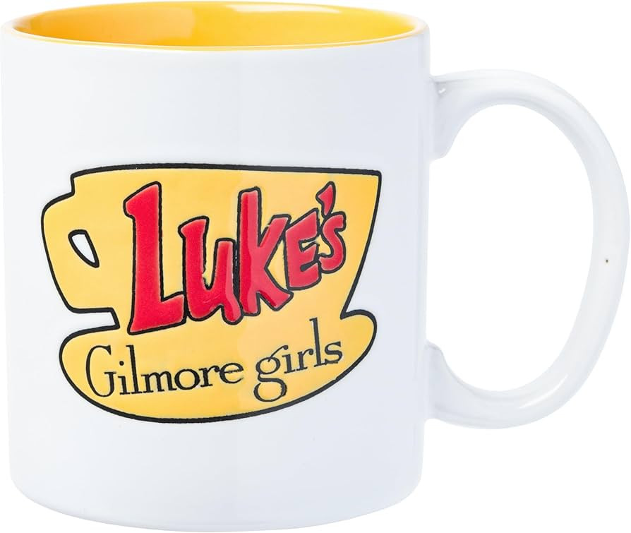 Amazon.com: Silver Buffalo Gilmore Girls Luke's Diner Logo Wax Resist Ceramic Mug, 20 Ounces : Ev... | Amazon (US)