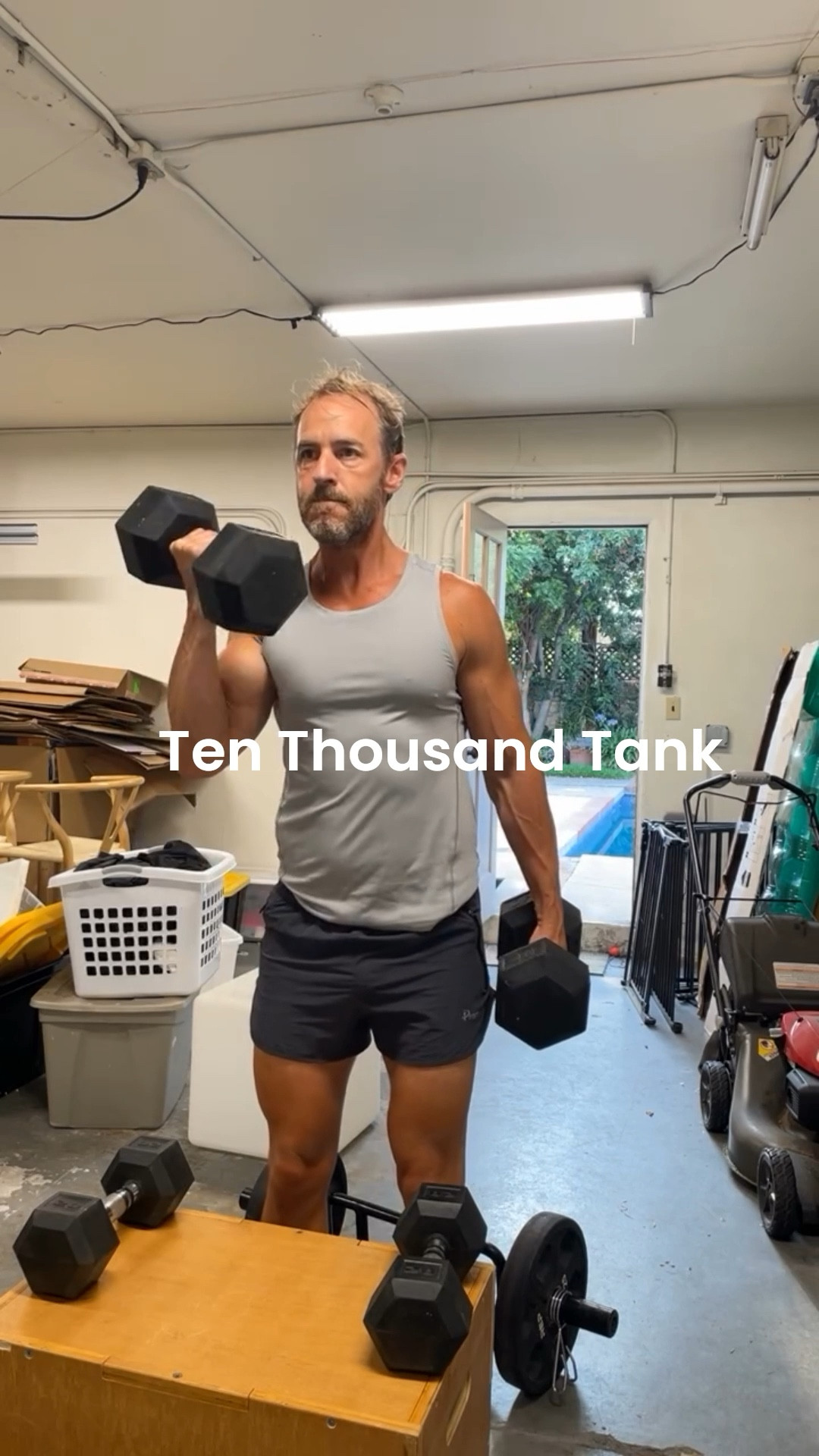 Tank for arm day.  Wearing a size small.

#LTKActive #LTKMens