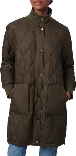Bernardo Rib Trim Quilted Liner Jacket | Nordstrom | Nordstrom