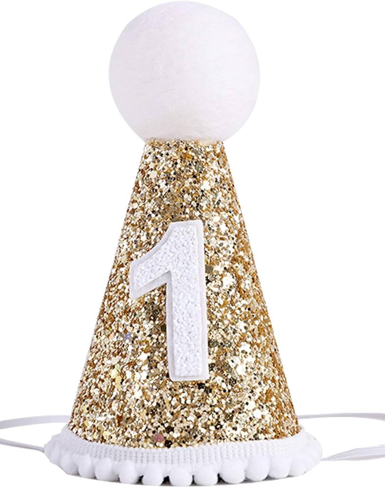 1st Birthday Crown Hat for Baby - First Birthday Party Decor for Baby Show,Birthday Crown Cap for... | Amazon (US)