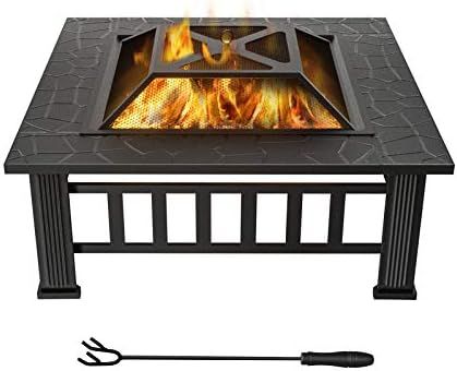 WINWEND Fire Pit Outdoor Wood Burning, 32in Firepit with Spark Screen, Waterproof Cover, Poker, S... | Amazon (US)