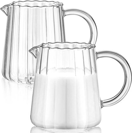 Glass milk/tea/coffee pitcher ✨ Click on the “Shop  AMAZON FIND collage” collections on my LTK to shop.  Follow me @winsometaylorstyle for daily shopping trips and styling tips! Seasonal, home, home decor, decor, kitchen, beauty, fashion, winter,  valentines, spring, Easter, summer, fall!  Have an amazing day. xo💋