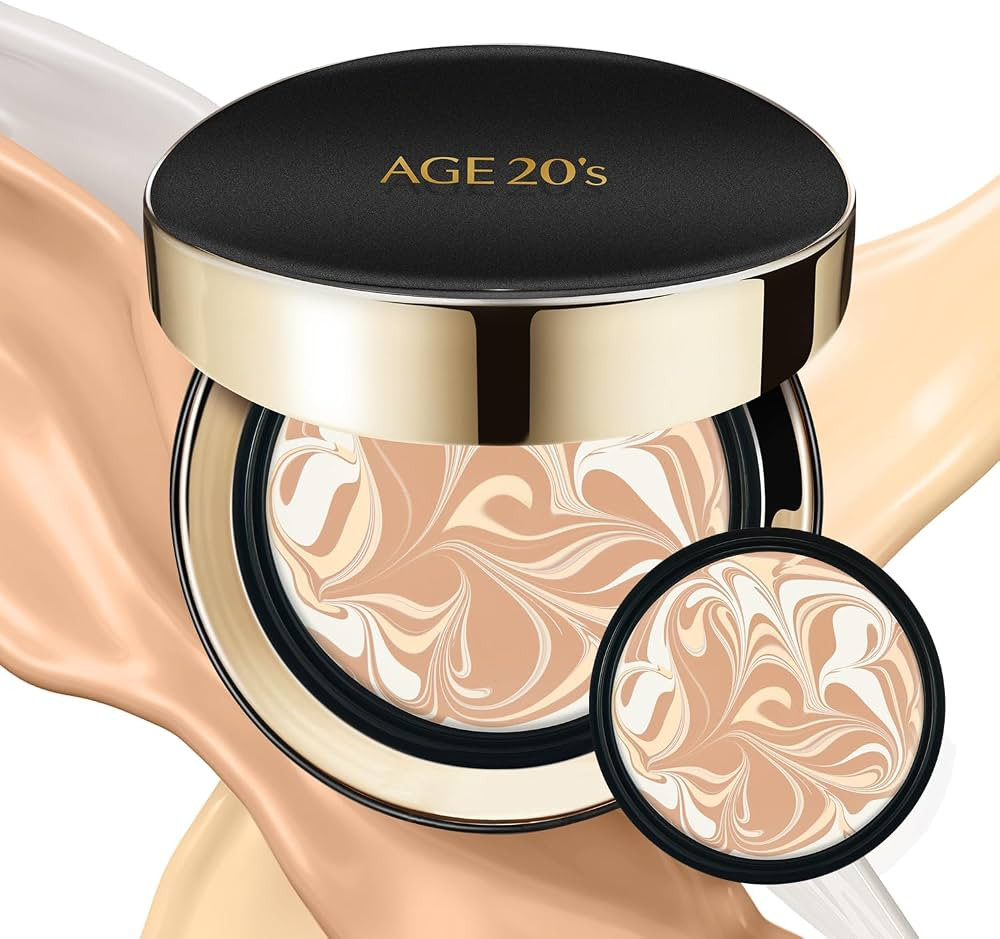 AGE 20's Signature Intense Sunscreen SPF 50+ Foundation, Natural Coverage, Cushion Korean Makeup,... | Amazon (US)