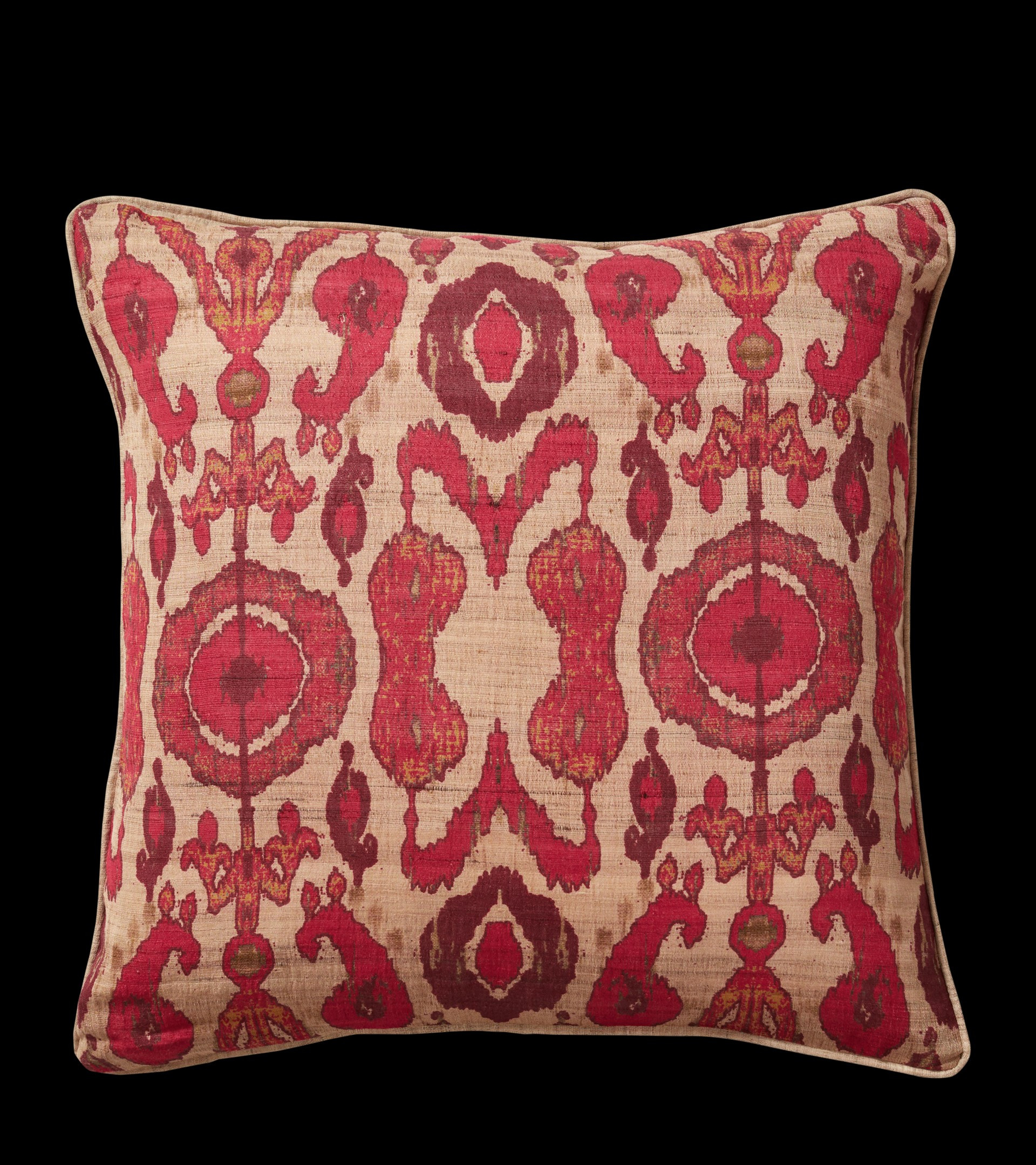 Koyari Cushion Cover – Vermillion Red | OKA US