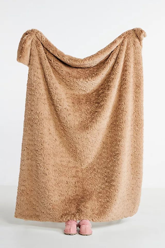 Tranquil Faux Fur Throw Blanket | Anthropologie (US)