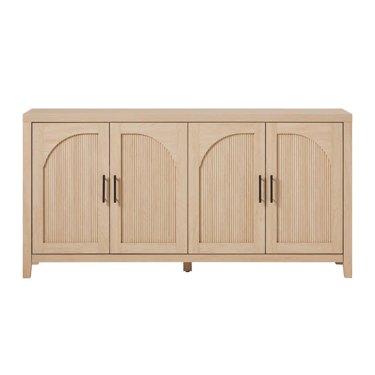 Eilisha Modern Reeded Sideboard with Arched Doors | Wayfair North America