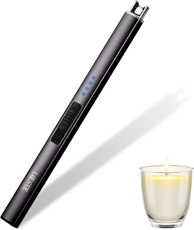 Electric Lighter, Locsee USB Rechargeable Lighter Arc Long Grill Lighter Flameless Lighter with A... | Amazon (CA)