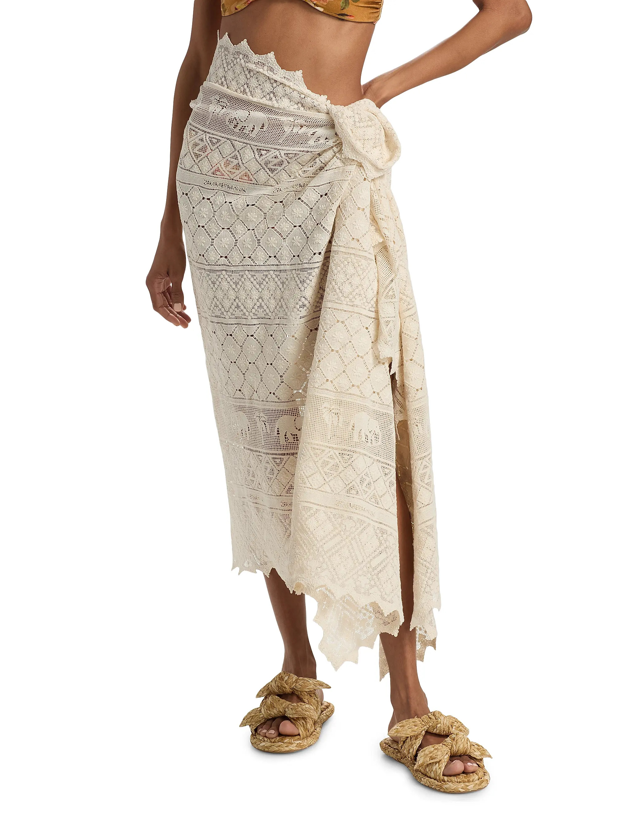 Zimmermann Woven Cotton Pareo | Saks Fifth Avenue | Saks Fifth Avenue