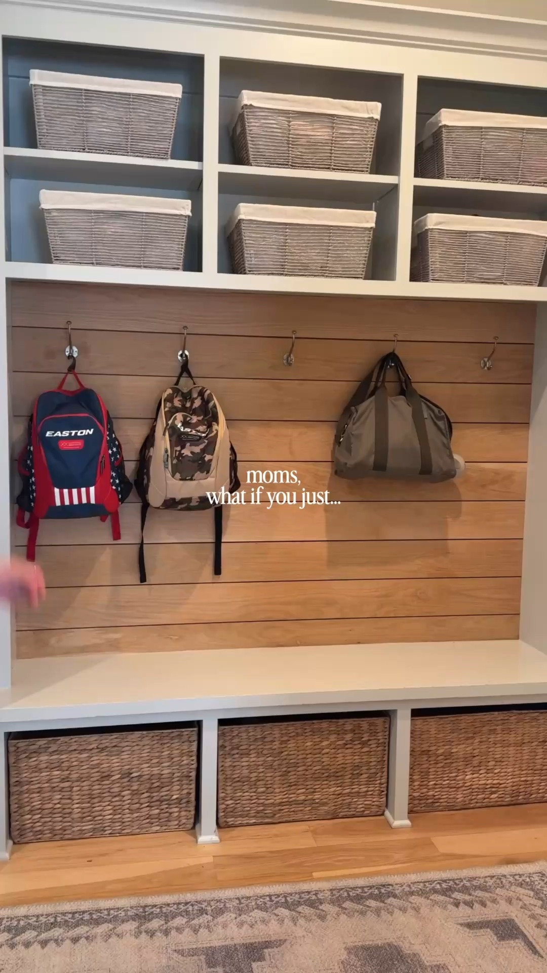 Linking our mudroom bins and bottom shoe baskets - also linking our mudroom rug but it only is available in a runner size or 7 x 10 now

#LTKmomlife #LTKHome