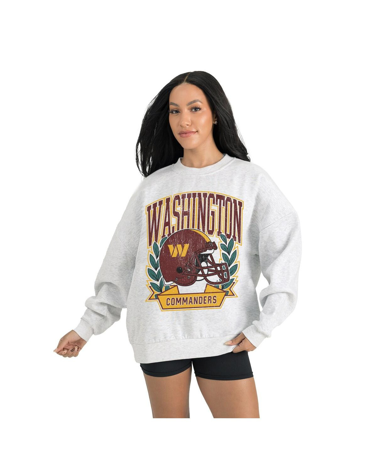 Gameday Couture Women's Gray Washington Commanders Heritage Premium Fleece Pullover Sweatshirt - Gray | Macy's