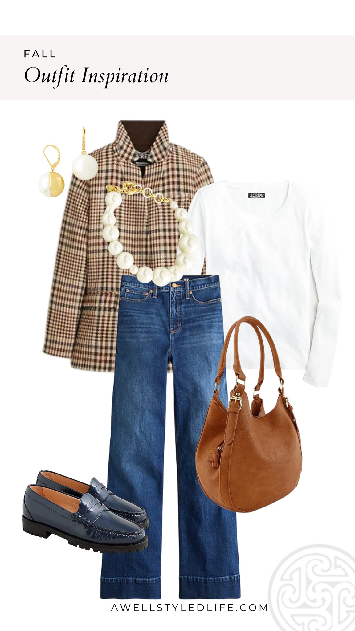 This J. Crew plaid blazer-jacket is the quintessential fall wardrobe piece that will make your outfit, and you can get it for 30% off right now! I kept the jacket the focus by pairing it with a classic tee and fashion forward wide-leg denim for a perfect casual outfit. Fall outfits

#jcrew #jcrewfashion #amazon #amazonfashion #fashion #fashionover50 #fashionover60 #plaid #plaidjacket #widelegdenim

#LTKover40 #LTKSeasonal #LTKstyletip