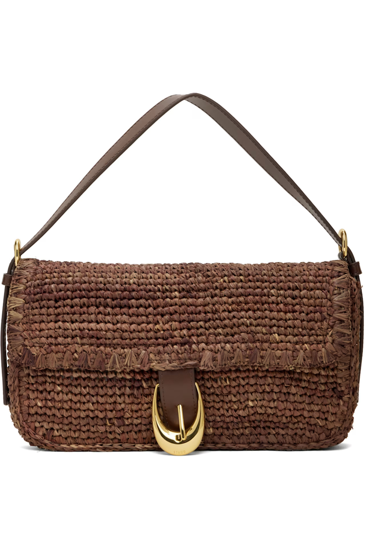 Staud - Brown Harlow Raffia Bag | SSENSE