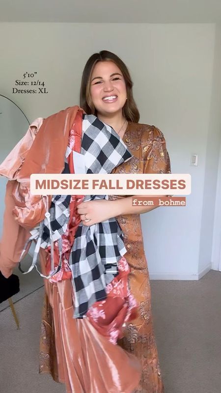 Midsize fall dresses from Bohme 
Use code: 15KELLYXO for 15% off
Dresses- size XL 

#LTKcurves #LTKstyletip #LTKunder100