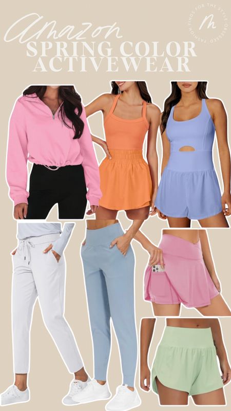 Amazon spring color activewear!

Amazon spring wardrobe - amazon fashion - amazon activewear - amazon joggers - amazon workout set - Amazon workout clothes - amazon workout pants 

#LTKSeasonal #LTKstyletip #LTKfitness